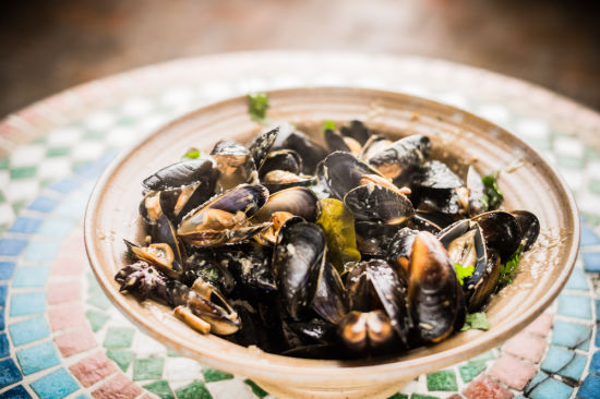 Mussels in a Green Thai Broth