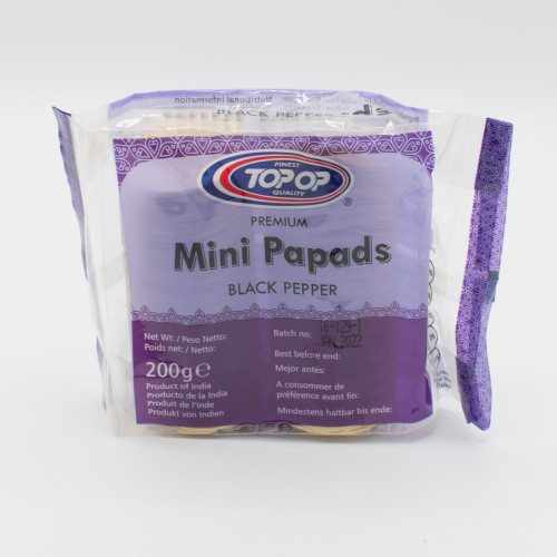 Top-Op Black Pepper Mini Papads 